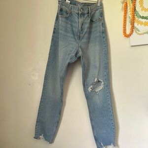 Distressed Light Blue Jeans American Eagle